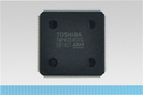 東芝TMPM384FDFG微控制器可控制馬達驅動與系統（照片：美國商業資訊） 