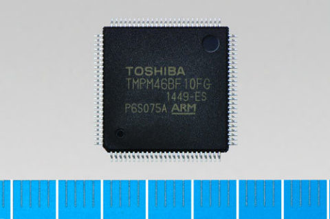 東芝：適用於安全通訊控制的ARM(R) Cortex(R)-M4F微控制器TMPM46BF10FG（照片：美國商業資訊）。 