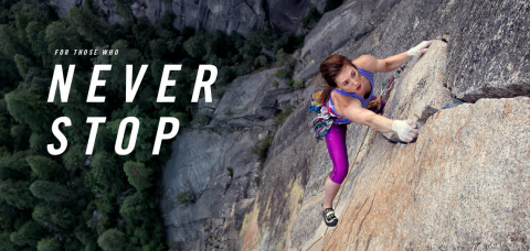 The North Face首次推出全球性品牌推廣活動“Never Stop”，引導人們積極看待和參與各類探索運動。（照片：美國商業資訊）