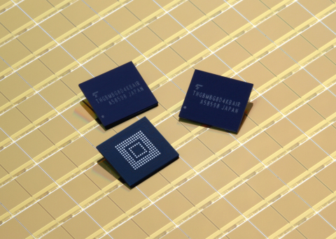 东芝推出采用19纳米第二代工艺技术的嵌入式NAND闪存模块（照片：美国商业资讯）