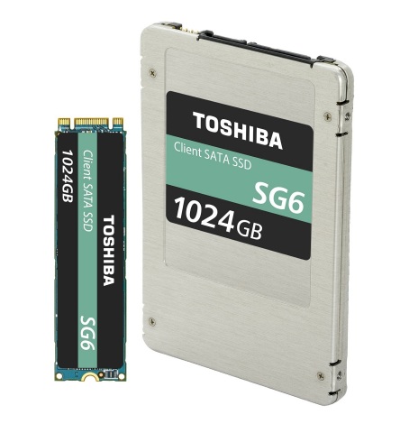 東芝記憶體公司：SATA用戶端SSD SG6系列（照片：美國商業資訊） 