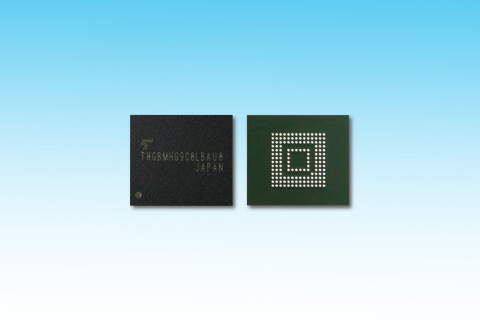 東芝：工作溫度範圍提升至攝氏-40度至攝氏105度的工業級e-MMC嵌入式NAND快閃記憶體產品（照片：美國商業資訊）  