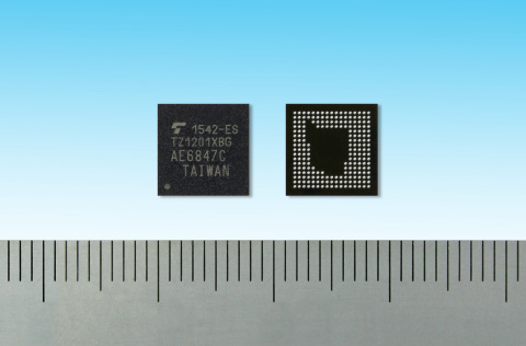 東芝：TZ1201XBG，穿戴式裝置適用的應用處理器，是適用於物聯網(IoT)的ApP Lite™產品系列的最新產品（照片：美國商業資訊）。 