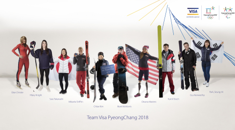 Visa宣佈角逐2018年冬季奧運會和殘奧會金牌的Visa之隊陣容（照片：美國商業資訊） 
