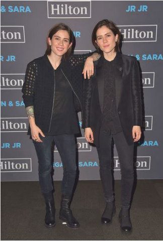 Tegan and Sara perform in Toronto as part of the 2016 Hilton Concert Series for Hilton HHonors members and fans. To find more reasons to start rocking out with Hilton this year, visit HHonors.com. (Photo by Dominik Magdziak/Getty Images for Hilton)