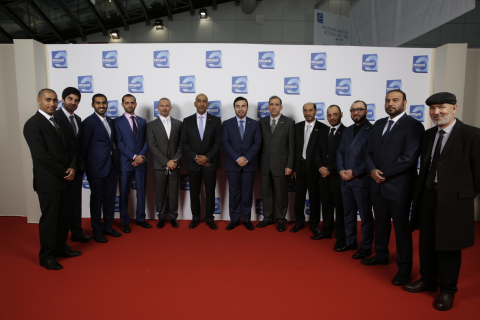 阿聯內政部代表團在Milipol Paris 2015上的合影（照片：ME NewsWire） 