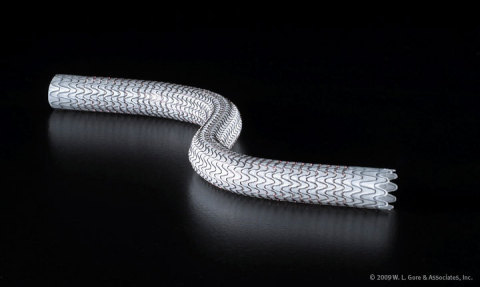 The GORE VIABAHN Endoprosthesis is the lowest profile, most flexible, self-expanding stent-graft available. It is the only stent-graft to receive approval for the SFA (de novo, restenotic, and in-stent restenotic disease), iliac artery, and arteriovenous access revision. (Photo: Business Wire)
