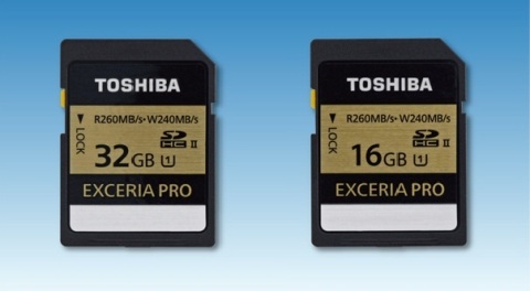 Toshiba: UHS-II Compliant EXCERIA PRO(TM) SD Memory Cards (Photo: Business Wire)