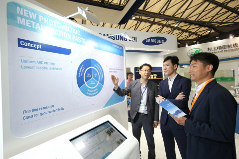 Samsung SDI unveiled its new photovoltaic paste, 