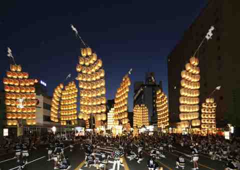 秋田竿燈祭（照片：美國商業資訊） 