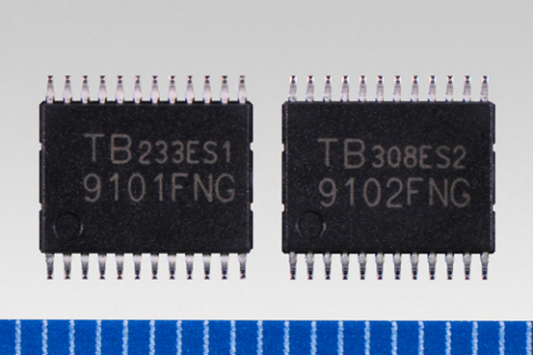 東芝：“TB9101FNG”和“TB9102FNG”——兩款專為汽車應用打造的小型有刷直流馬達驅動器。（照片：美國商業資訊） 