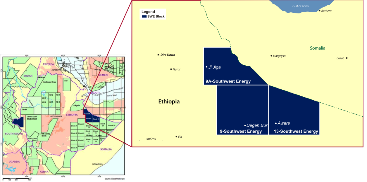 Ethiopia's SouthWest Energy Releases Competent Persons Report - Net Oil Potential- 1.56 Billion Barrels to 2.90 Billion Barrels