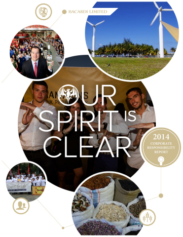 Bacardi Limited, the world’s largest privately held spirits company, improved upon its environmental efficiencies, launched a global sustainability initiative, increased engagement with responsible suppliers, and made substantial strides in responsible marketing programs. These achievements are highlighted in the Bacardi Limited 2014 Corporate Responsibility (CR) Report, released online today, detailing the Company’s many CR initiatives during its 2014 fiscal year. The report, titled “Our Spirit is Clear,” showcases Bacardi's commitment to promote responsible drinking behaviors and build a more sustainable future by protecting the natural resources used in crafting its premium products. (Photo: Business Wire)
