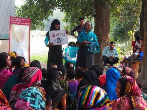 Workshop in the rural area of Bangladesh (Photo: Business Wire) 