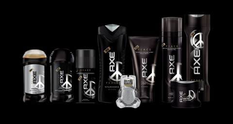 AXE將首次在其品牌的所有美容產品類別中引入AXE Peace系列，包括身體噴霧、香體露、止汗膏、沐浴露、洗髮水和護髮素、頭髮造型產品、潔面產品和刮鬍凝膠等。（照片：美國商業資訊）