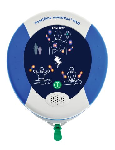 HeartSine samaritan PAD 360P，全自動公共場所去顫器(PAD)（照片：美國商業資訊）