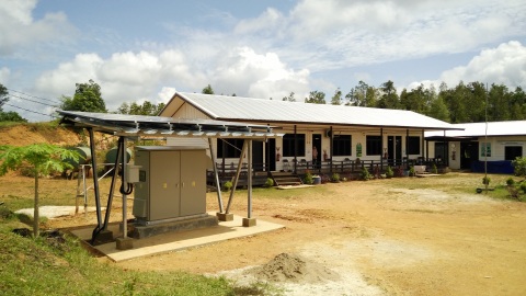 Power Supply Station installed in Indonesia as part of the project (West Kalimantan) (Photo: Business Wire)