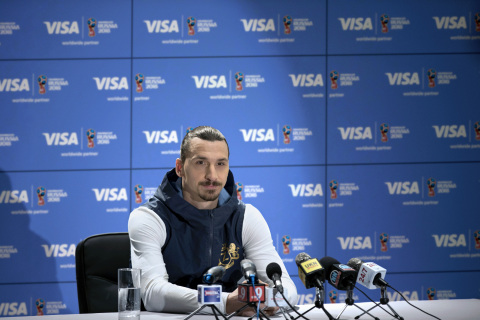 國際足球明星Zlatan Ibrahimović宣佈，他將與Visa一起回歸2018年俄羅斯世界盃（照片：美國商業資訊） 