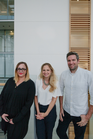 Celia Wilson, Group Director Marketing Science, Michelle Wieling, Group Program Director, Matt McGuire, Group Technology Director.(Photo: Business Wire)