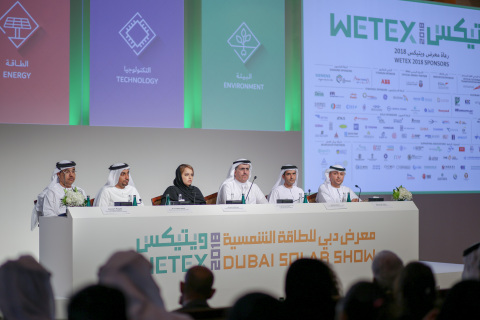 DEWA organises 20th WETEX & 3rd Dubai Solar Show from 23-25 October 2018 (Photo: AETOSWire)