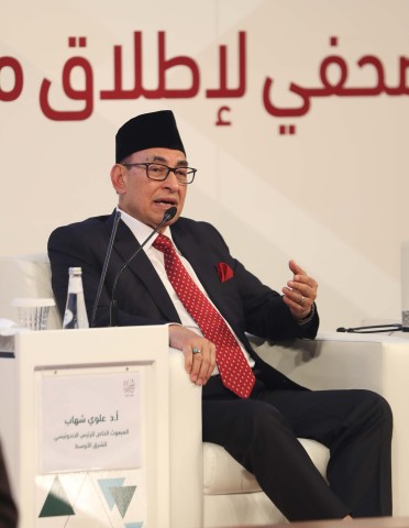印尼總統中東特使Alwi Shihab博士（照片：AETOSWire）