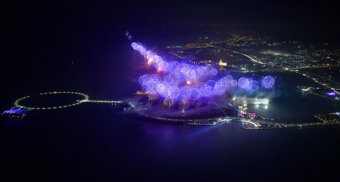 2019 Ras Al Khaimah New Year’s Eve Fireworks (Photo: AETOSWire)