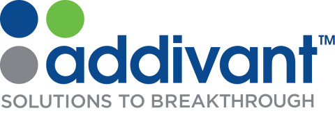 New Addivant Corporate Identity - A team of employees in R&D, engineering and sales created the name Addivant(TM) to emphasize the company's intent to deliver competitive advantages through innovative additive solutions to the specialty chemicals industry and customers around the world. A new signature line, Solutions to Breakthrough, represents the company's mission to work intimately with customers to solve their toughest challenges and deliver customized, next-generation chemical and material solutions. (Graphic: Business Wire) 