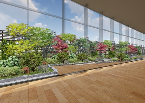 Image of the Japanese garden (Graphic: Business Wire)