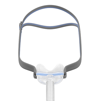瑞思迈AirFit N30通气管下弯型鼻垫CPAP面罩(照片:美国商业资讯)