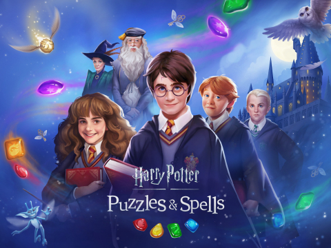 Zynga发布魔法三消手游《Harry Potter: Puzzles & Spells》（图示：美国商业资讯）