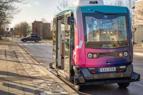 EasyMile will enhance its EZ10 shuttle fleet with Velodyne’s state-of-the-art sensors for safe and efficient navigation on roadways. (Photo: Mathieu Petit and EasyMile - EZ10 - Linköping, Sweden)