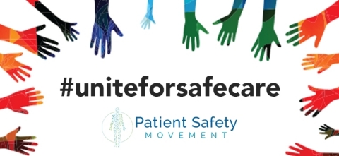 Patient Safety Movement Foundation unveils its #uniteforsafecare campaign with the theme Health worker safety is patient safety for World Patient Safety Day. (Graphic: Business Wire)