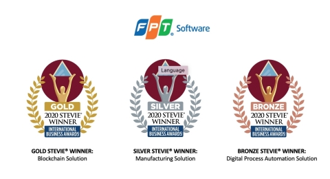 FPT Software's products have won Gold, Silver, and Bronze Stevie awards at the 17th Annual International Business Awards®. (Graphic: Business Wire)