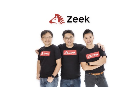 （左起）Zeek聯合創辦人：技術總監謝杰明、行政總裁趙家祺及策略總監范俊彥。(照片：美國商業資訊) 