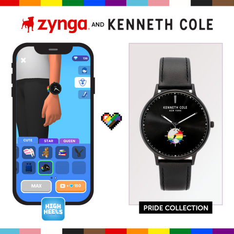 Kenneth Cole联手Zynga，为Rollic的超休闲游戏《High Heels!》带来同类首个“骄傲月”活动（图示：美国商业资讯） 