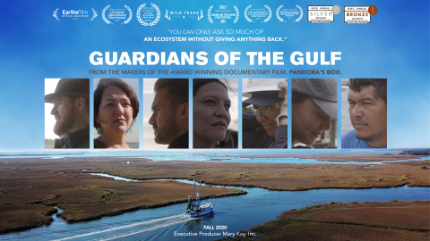 玫琳凱宣佈此消息時，正值其製作的《海灣守護者》在全美電影節巡迴放映，這是一部探索墨西哥灣和決心保護墨西哥灣的環保主義者之間錯綜複雜關係的精彩紀錄片。（照片：玫琳凱公司）