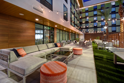 Hampton Inn & Suites-Home2 Suites by Hilton Las Vegas Convention Center - Outdoor Patio (Photo: Business Wire)
