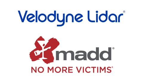 Velodyne Lidar宣布與反對酒後駕車母親組織(MADD)合作推展一項公共教育倡議，旨在提升公眾對自動駕駛汽車技術的接受度，減少並最終消除酒後駕駛碰撞損傷。（圖片：Velodyne Lidar） 