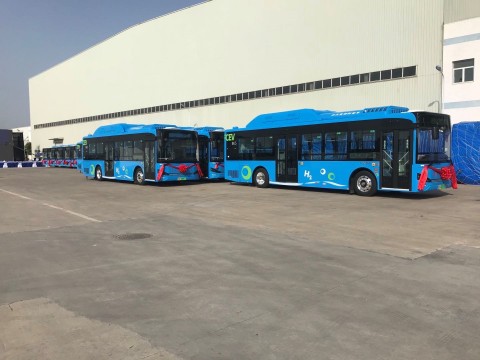 Loop Energy为中国南京市公交车队提供燃料电池，创下超过7.5万公里的运营里程记录（照片：美国商业资讯）