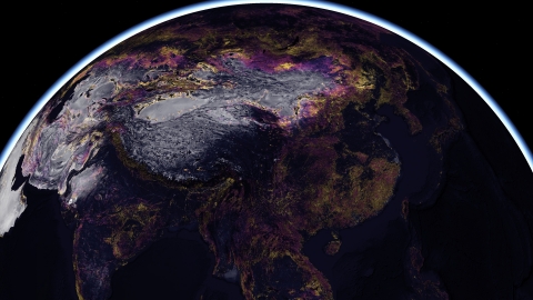 Esri发布2050年全球土地覆盖地图（照片：美国商业资讯） 