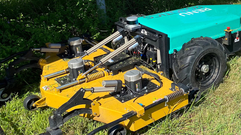 Renu Robotics’ Renubot is a fully autonomous, all-electric mower equipped with Velodyne Lidar’s Puck™ sensors. (Photo: Renu Robotics)