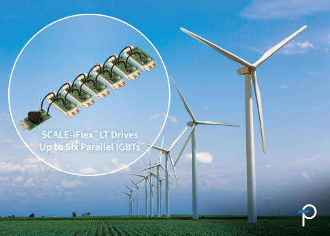 SCALE-iFlex LT plug-and-play gate driver improves IGBT module performance by 20%; targeting multiple applications in renewable energy generation and storage, and is particularly applicable to offshore wind turbines in the 3 to 5 MW range. (Graphic: Business Wire)