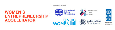 女性创业加速器计划(WEA)是由五个联合国机构和玫琳凯公司建立的战略性多方合作倡议（图示：女性创业加速器计划）
