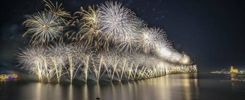 哈伊馬角跨年煙火慶典將嘗試創造兩項超炫的新金氏世界紀錄，以此迎接2022年的到來（照片：AETOSWire）