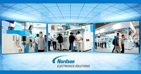 诺信应用于电子制造业的产品在2021年10月的NEPCON ASIA深圳电子展上展出。 (图示：美国商业资讯) 