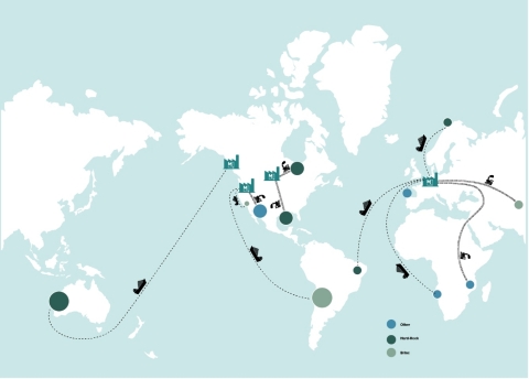 Figure 2 – Mangrove Lithium's platform can dramatically simplify international supply chains by processing multiple feedstocks at one location situated near battery manufacturing operations. (Graphic: Business Wire)