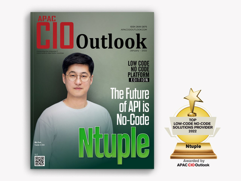 Ntuple, which has helped companies switch to digital transformation with SyncTree, was selected as the top 10 Low, No-code solution providers representing APAC in 2022 by APAC CIOoutlook. In particular, it is introduced as a cover story among them as the best low and no-code solution company representing the APAC area. (Graphic: Business Wire)