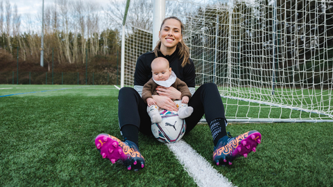 PUMA player Sara Björk Gunnarsdóttir has defied the odds and battled through many hurdles to make her long awaited return to elite level football this weekend when Olympique Lyonnais faced Dijon in Ligue 1 Féminine. (Photo: Business Wire)