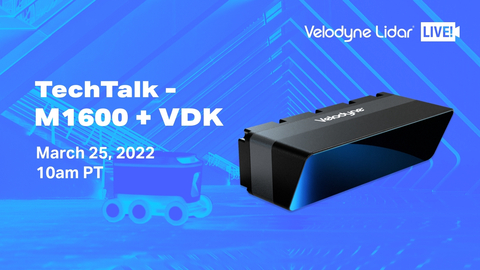 The Velodyne Lidar LIVE! webinar series leads off with a “TechTalk” featuring two Velodyne lidar experts in a deep dive conversation about the Velarray M1600 sensor and Vella Development Kit (VDK) software. The session explores how these products provide a full-stack solution to accelerate development and time to market for ever-evolving autonomous technologies. Photo Credit: Velodyne Lidar