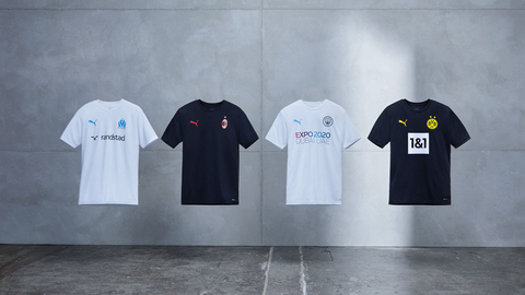 作為RE:JERSEY循環專案的一部分，運動用品公司彪馬將試用創新的生產流程，使用現有的足球衫來生產新足球衫。（照片：美國商業資訊）